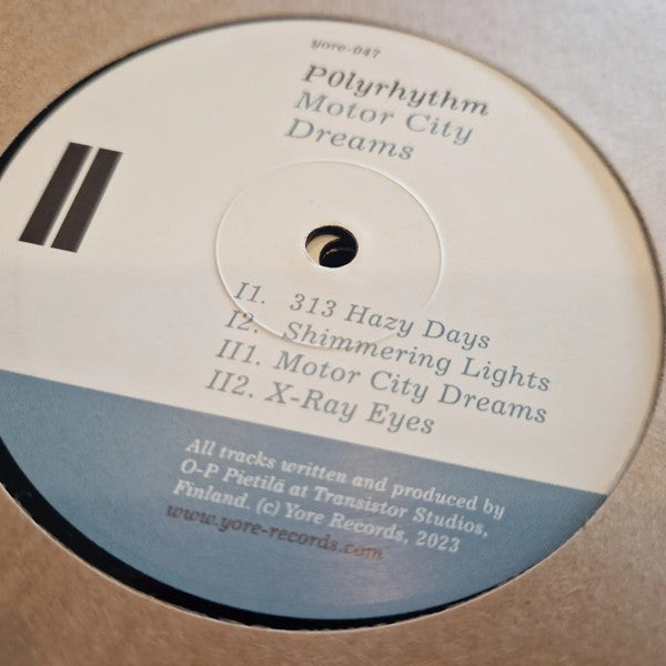 P0lyRhythm ‎– Motor City Dreams EP (12")